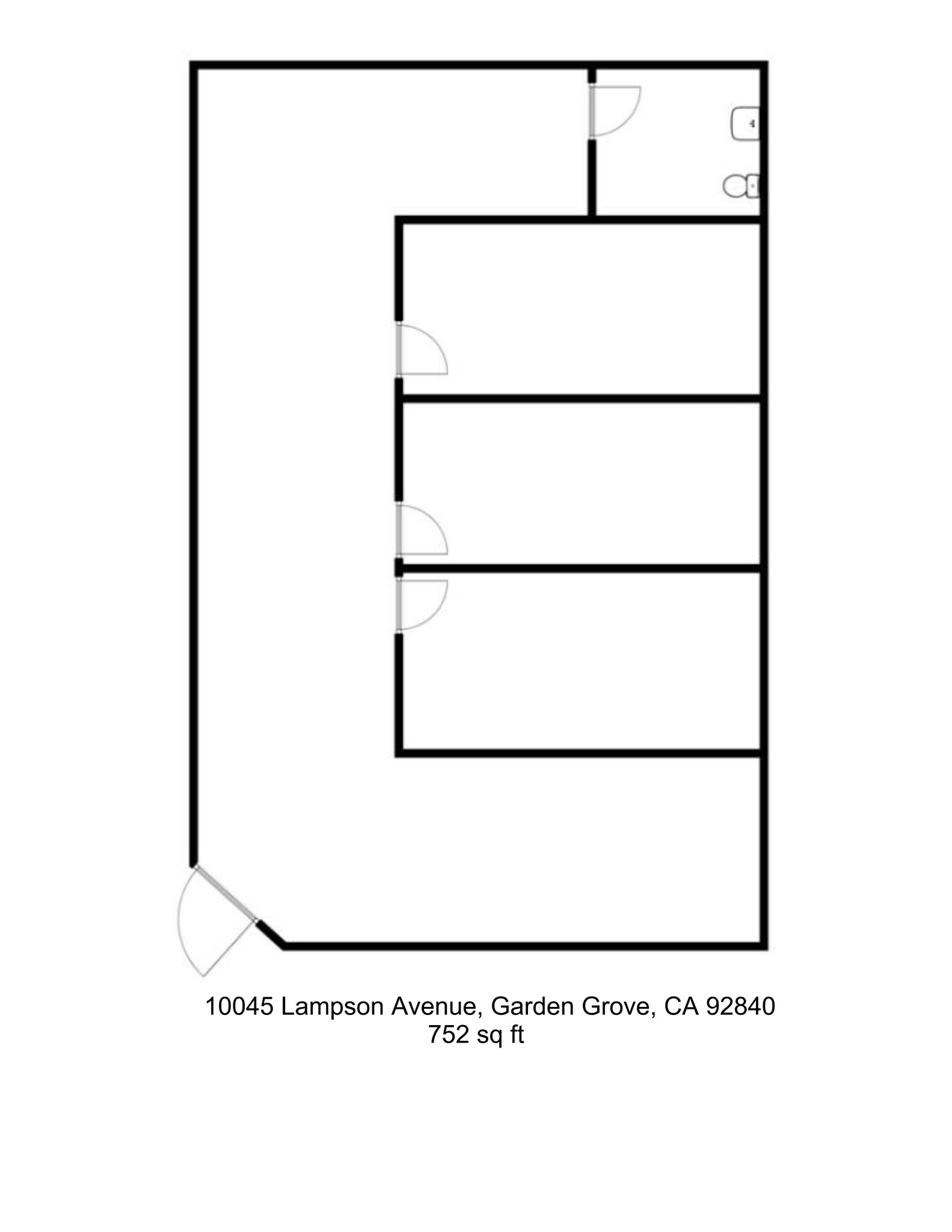 12430-12446 Brookhurst St, Garden Grove, CA for lease Site Plan- Image 1 of 3