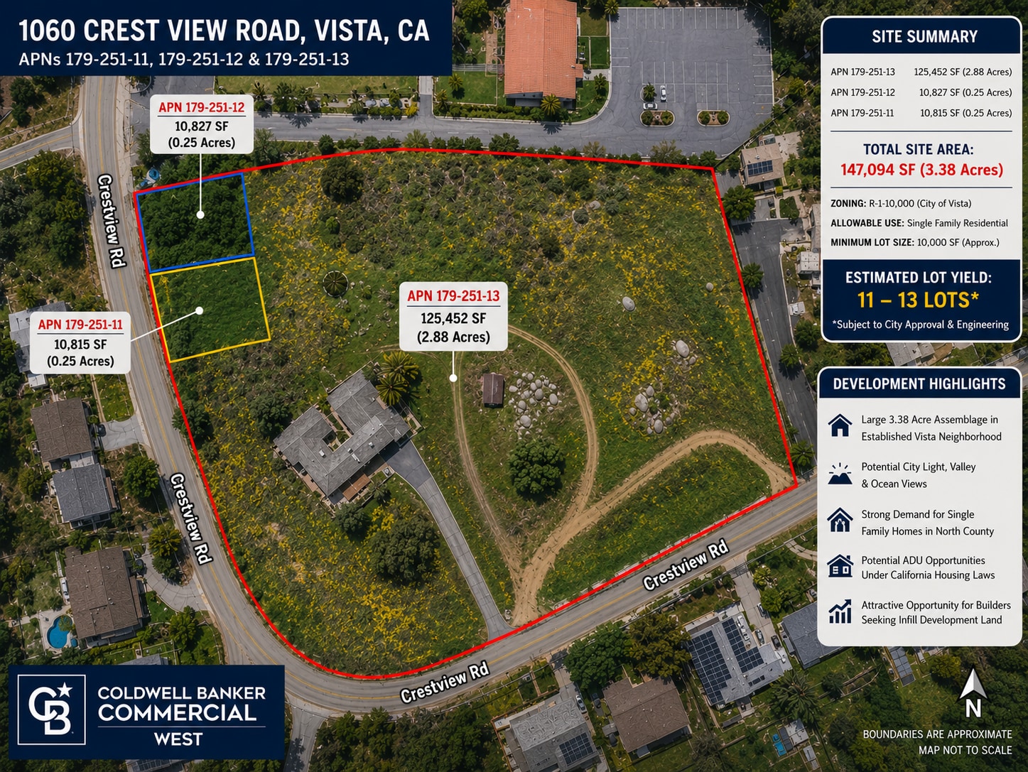 1060 Crest View Rd, Vista, CA à vendre Photo du bâtiment- Image 1 de 22