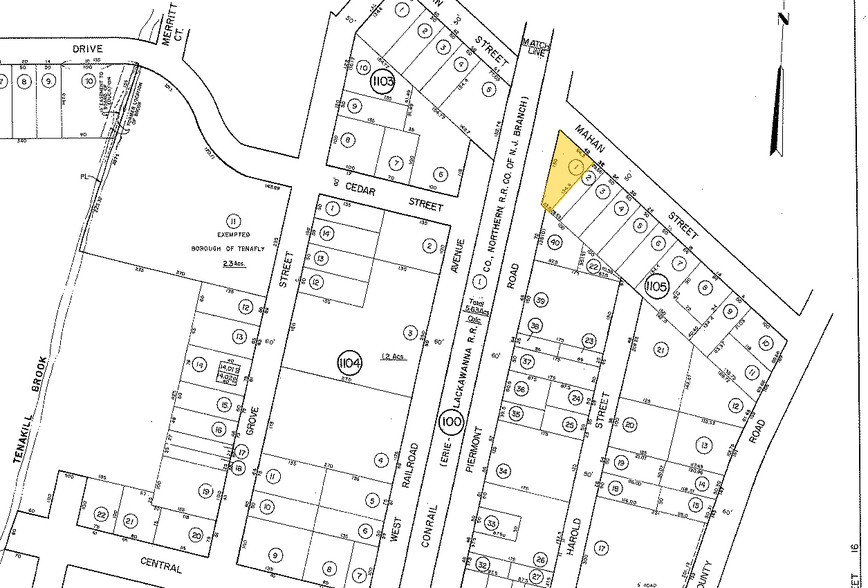 88 Piermont Rd, Tenafly, NJ à louer - Plan cadastral - Image 2 de 12