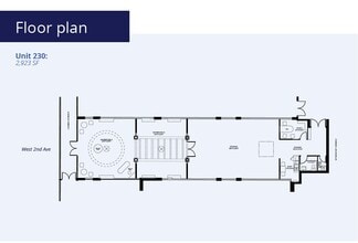 1650-1652 2nd Av W, Vancouver, BC à louer Plan d’étage- Image 1 de 1