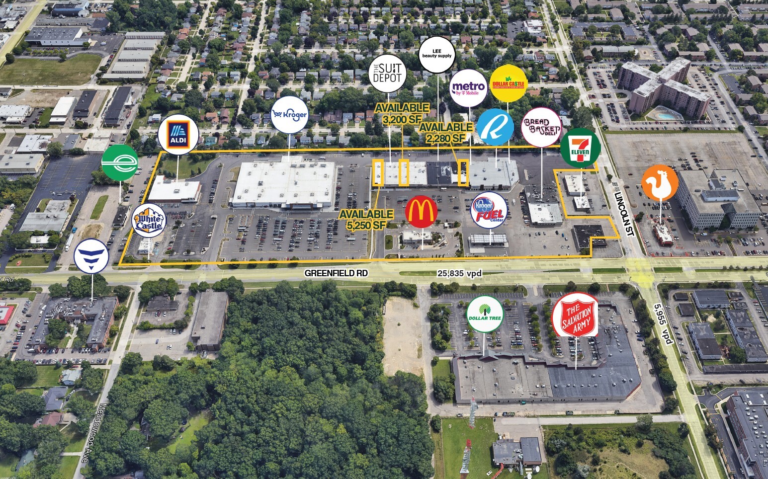 26092-26196 Greenfield Rd, Oak Park, MI for lease Building Photo- Image 1 of 3