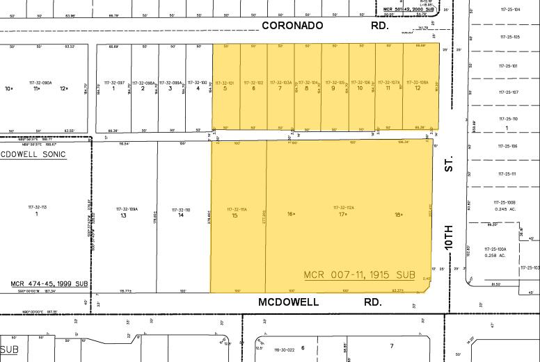 926 E McDowell Rd, Phoenix, AZ for lease - Plat Map - Image 2 of 21