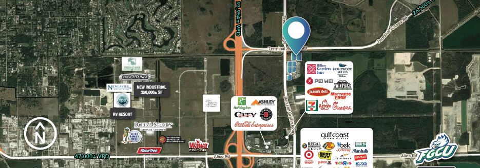 SEC Treeline Ave & Terminal Access Rd, Fort Myers, FL à vendre - Photo du bâtiment - Image 2 de 3