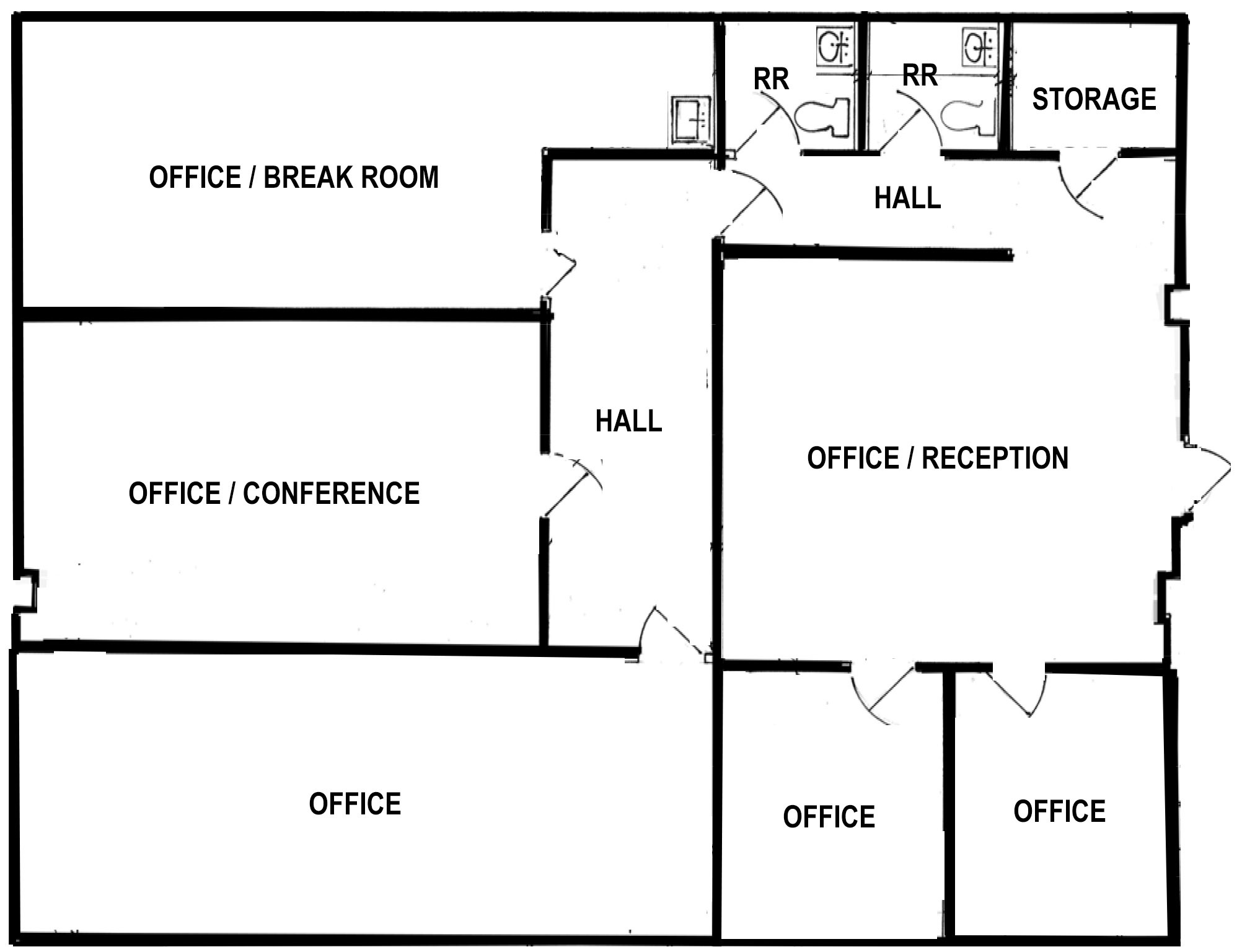 414 19th St, Bakersfield, CA for lease Floor Plan- Image 1 of 1