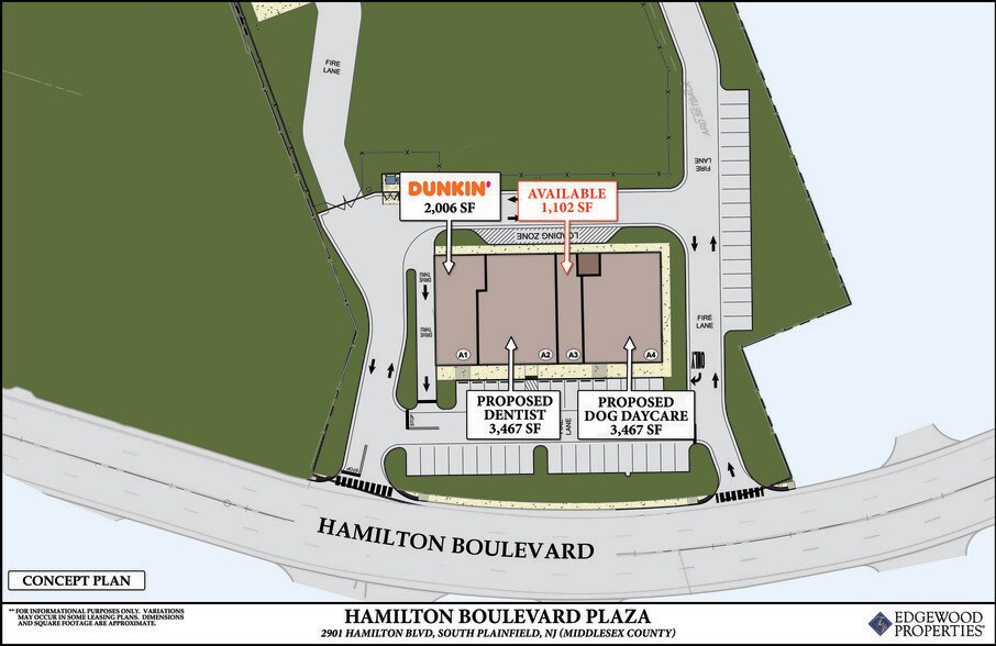 2901 Hamilton Blvd, South Plainfield, NJ for lease - Site Plan - Image 2 of 6
