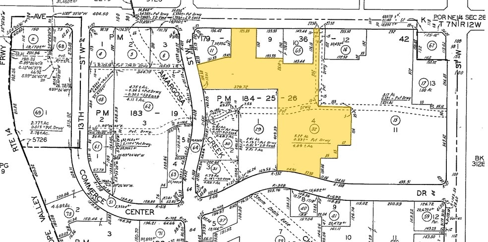 1028-1308 W Avenue K, Lancaster, CA for lease - Plat Map - Image 2 of 6