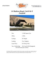 14 Madison Rd, Fairfield, NJ à louer Plan de site- Image 1 de 1