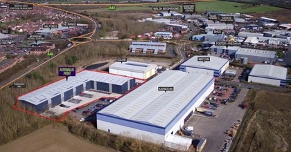 A-H Asparagus Way, Evesham, WOR - Aérien Vue de la carte