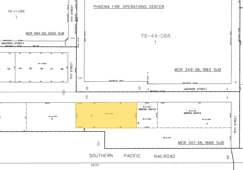 1109 E Jackson St, Phoenix, AZ à vendre - Plan cadastral - Image 2 de 2