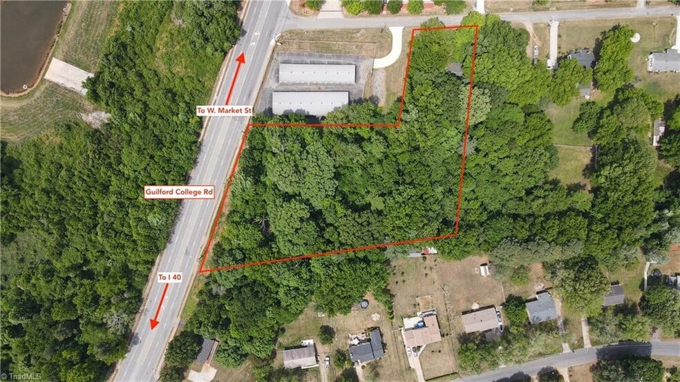207-211 Guilford College rd, Greensboro, NC for sale - Aerial - Image 2 of 9