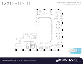 1301 Fannin St, Houston, TX à louer Plan d  tage- Image 1 de 1