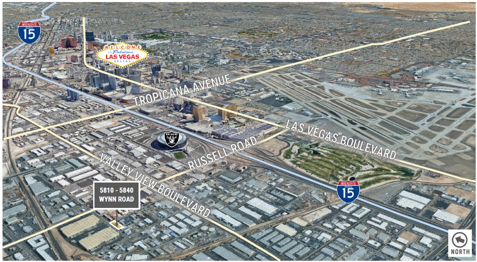 5830 Wynn Rd, Las Vegas, NV for lease - Aerial - Image 3 of 3
