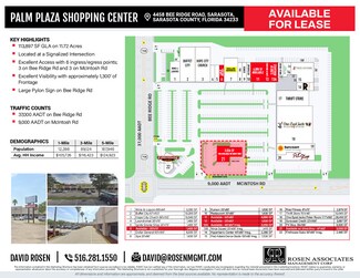 Plus de détails pour 4400 Bee Ridge Rd, Sarasota, FL - Commerce de détail à louer