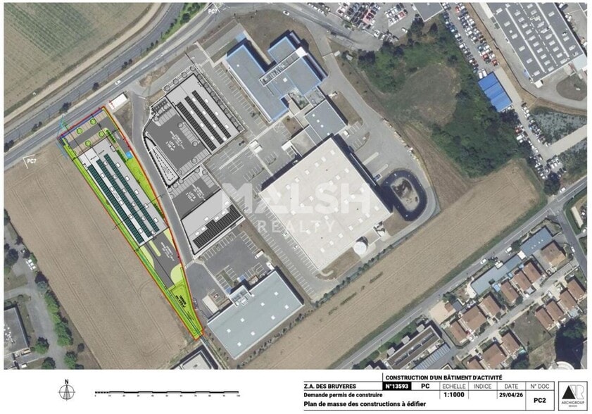 1767 Avenue De L'Hippodrome, Rillieux-la-Pape à vendre - Plan de site - Image 2 de 5