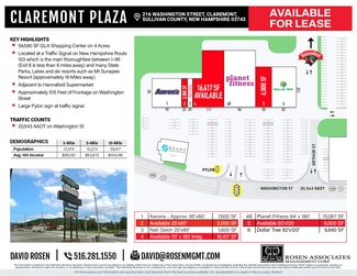 Plus de détails pour 216 Washington St, Claremont, NH - Commerce de détail à louer