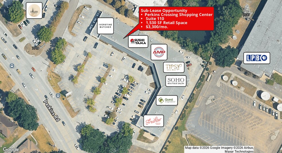 7731 Perkins Rd, Baton Rouge, LA à louer - Photo du bâtiment - Image 2 de 10