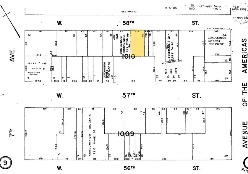134 W 58th St, New York, NY for lease - Plat Map - Image 2 of 4