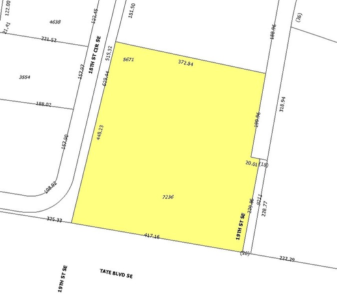 1899 Tate Blvd, Hickory, NC for lease - Plat Map - Image 1 of 2