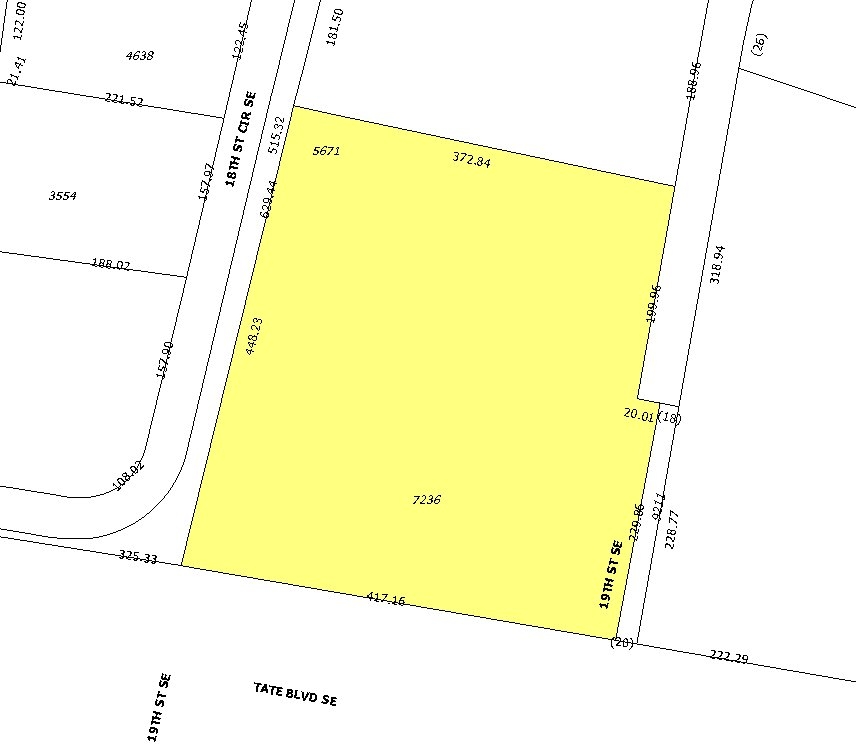 1899 Tate Blvd, Hickory, NC for lease Plat Map- Image 1 of 3