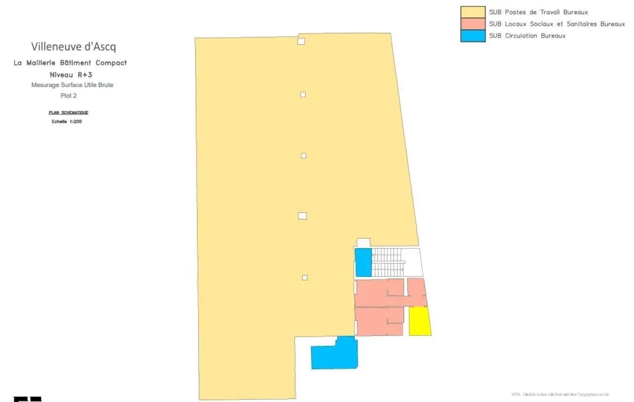 61 Avenue Le Notre, Villeneuve-d'Ascq à louer Plan d’étage- Image 1 de 1
