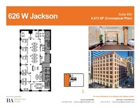 626 W Jackson Blvd, Chicago, IL for lease Floor Plan- Image 2 of 10