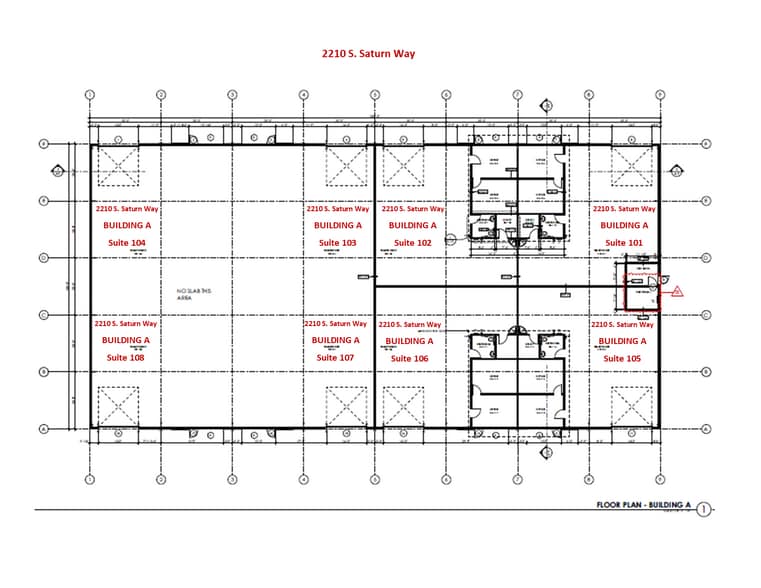 2210 S Saturn Way, Boise, ID for lease - Floor Plan - Image 2 of 2