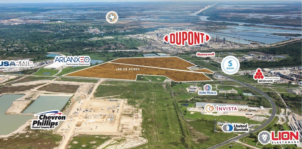 Foreman Rd & FM 1006, Orange, TX à vendre - Aérien - Image 3 de 3