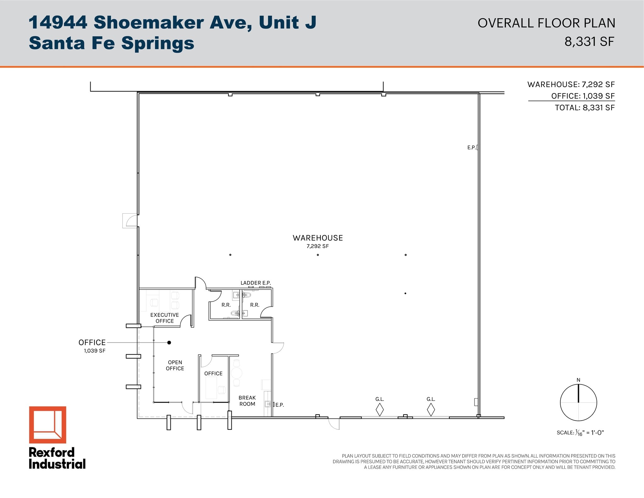 14944 Shoemaker Ave, Santa Fe Springs, CA à louer Plan de site- Image 1 de 12