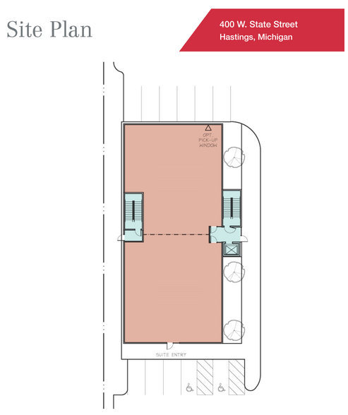 400 W State St, Hastings, MI à louer - Plan de site - Image 2 de 2