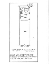 1100-1116 E Mulberry St, Angleton, TX à louer Plan de site- Image 1 de 1