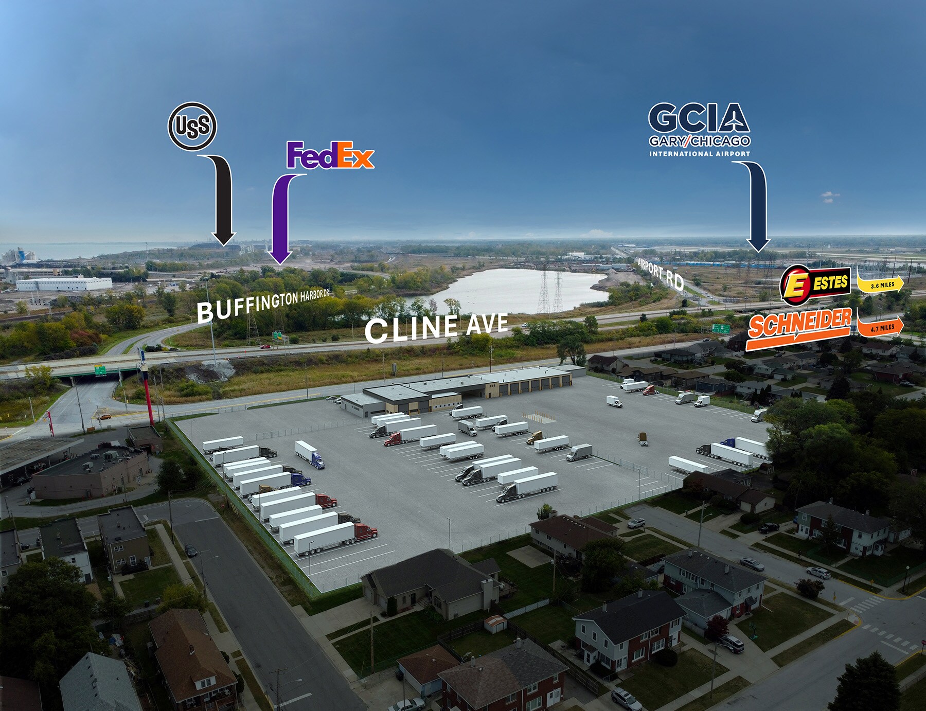 4000 Cline Ave, East Chicago, IN for lease Building Photo- Image 1 of 4