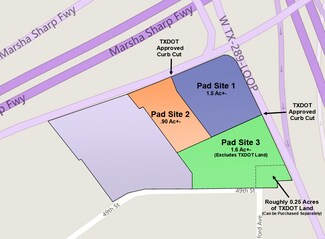 Plus de détails pour 5805 Marsha Sharp Freeway Fwy, Lubbock, TX - Terrain à vendre