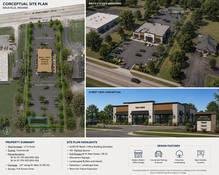 Commerce Rd, Daleville, IN à vendre - Plan de site - Image 2 de 2