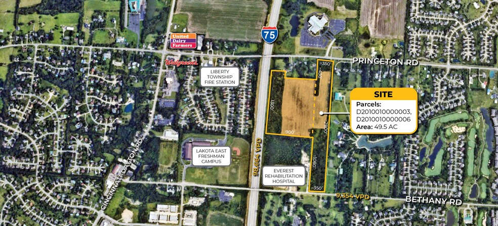 7828 Bethany Rd, Liberty Township, OH à vendre - Aérien - Image 1 de 1