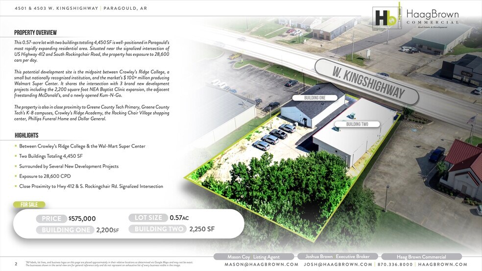 4503 W Kingshighway, Paragould, AR à vendre - Photo du bâtiment - Image 2 de 5