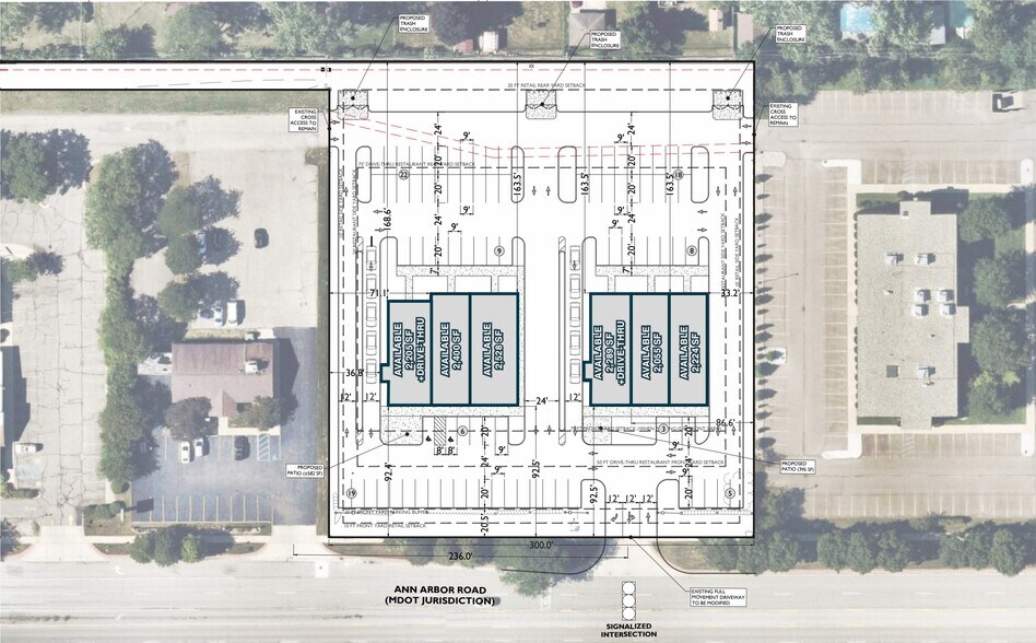40720 Ann Arbor Rd E, Plymouth, MI à louer - Plan de site - Image 2 de 2