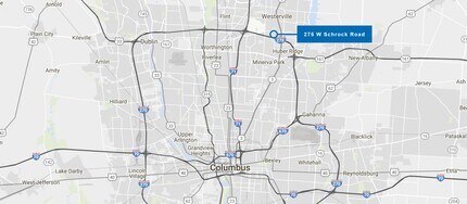 275 W Schrock Rd, Westerville, OH for lease Map- Image 2 of 2