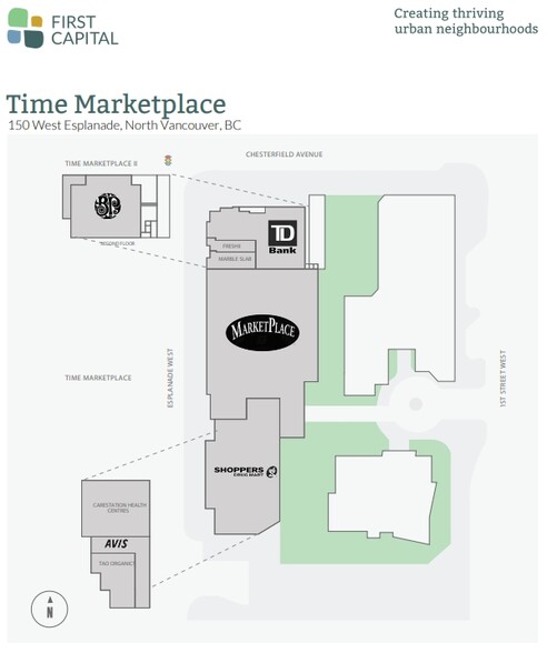 150-180 Esplanade W, North Vancouver, BC for lease - Site Plan - Image 1 of 2