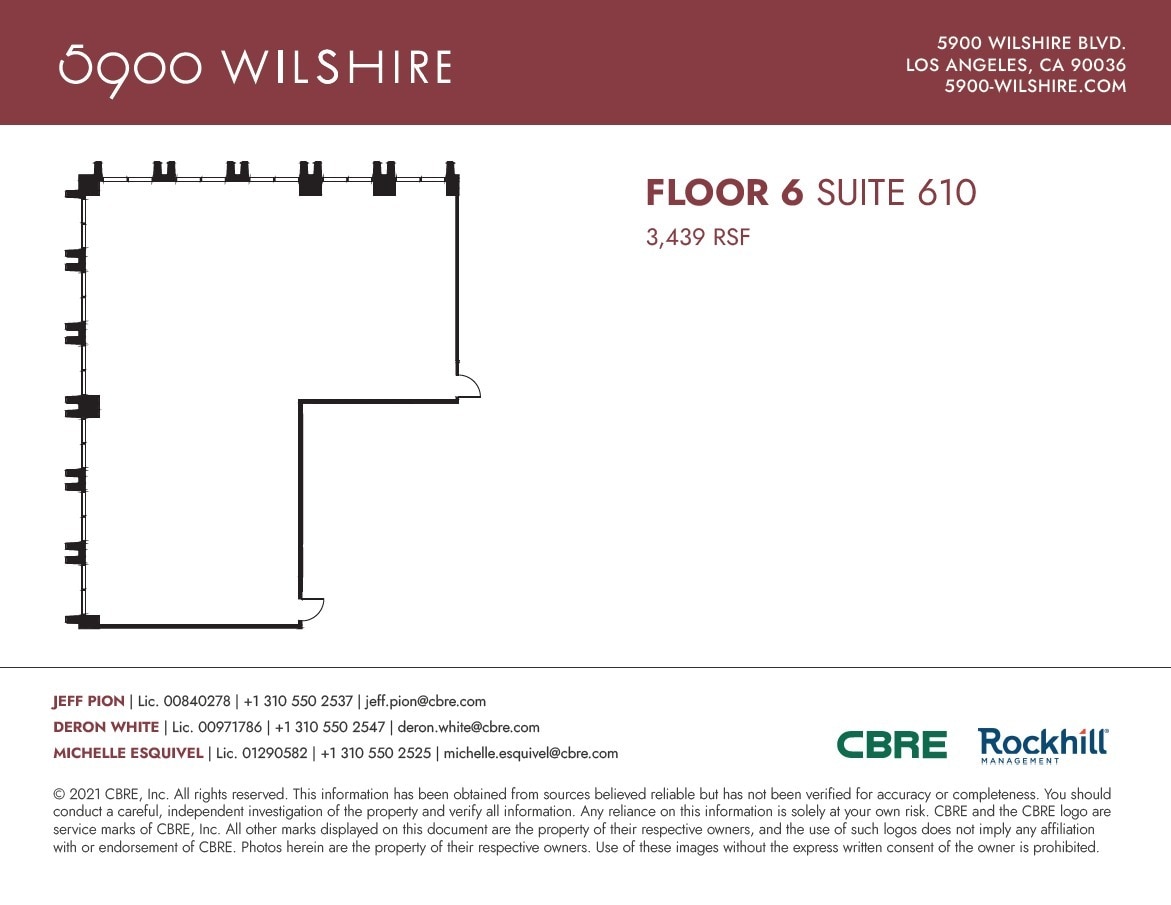 5900 Wilshire Blvd, Los Angeles, CA for lease Floor Plan- Image 1 of 1