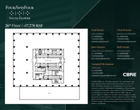 444 S Flower St, Los Angeles, CA à louer Plan d’étage- Image 1 de 1