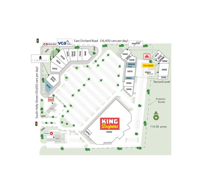 5910-6022 S Holly St, Greenwood Village, CO à louer - Plan de site - Image 2 de 12