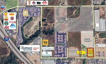 NWC Prielipp Road & Elizabeth Lane, Wildomar, CA - AÉRIEN Vue de la carte - Image1