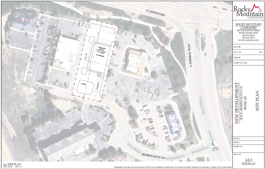 2125 Hospitality Ln, Boise, ID for lease - Site Plan - Image 3 of 4