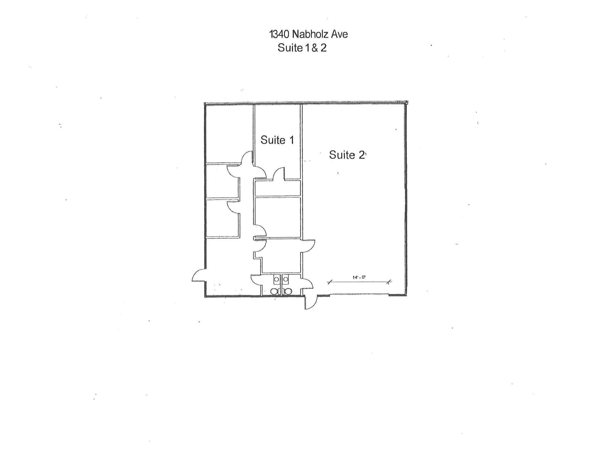 1340 Nabholz Ave, Conway, AR for lease Floor Plan- Image 1 of 1