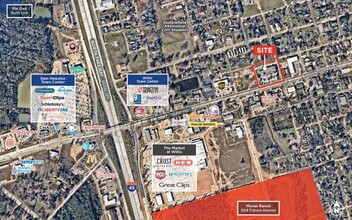 550 Montgomery St, Willis, TX - aerial  map view