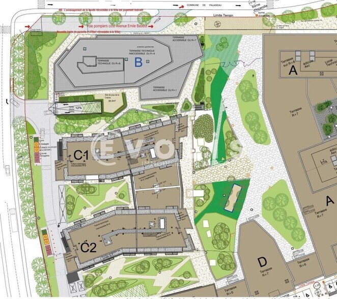 Rue Emile Baudot, Palaiseau à vendre - Plan de site - Image 3 de 14