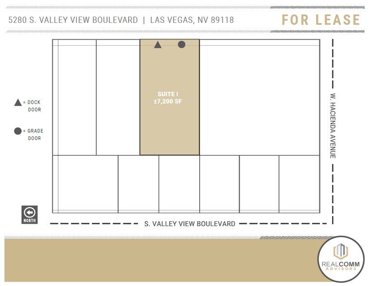 5280 S Valley View Blvd, Las Vegas, NV à louer - Plan de site - Image 2 de 5