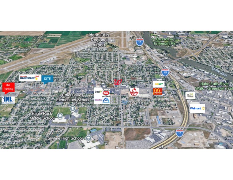 2254 Broadway St, Idaho Falls, ID à vendre - Aérien - Image 3 de 4