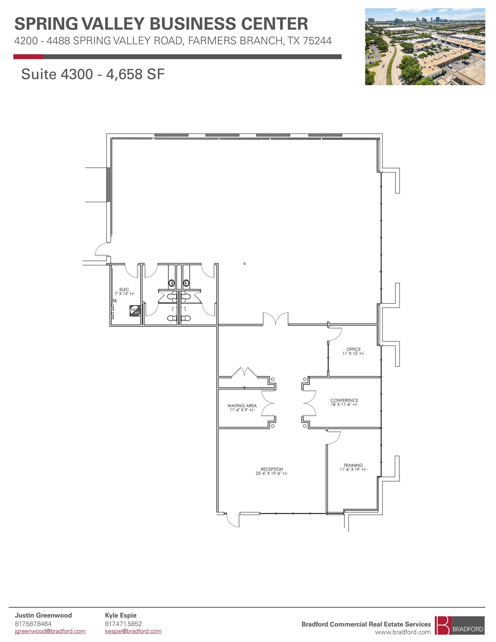 4440-4460 Spring Valley Rd, Dallas, TX à louer Plan d’étage- Image 1 de 1