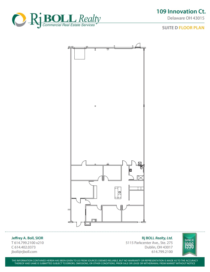 109 Innovation Ct, Delaware, OH for lease Floor Plan- Image 1 of 1